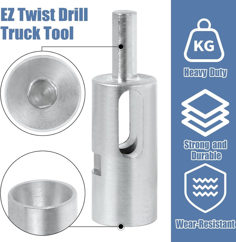 CLLOMAGY EZ Twist Fence Ties 11 Gauge Drill Chuck Tool for Chain Link Fence,Easy Twist Ties for Chain Link Wire,11 Gauge Wire Tool for Drill Chuck Fit 3/8" - Image 4